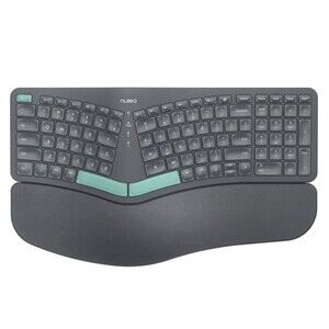 Nulea RT05B Wireless Bluetooth Ergonomic Split Keyboard Windows/Mac Gray/Green